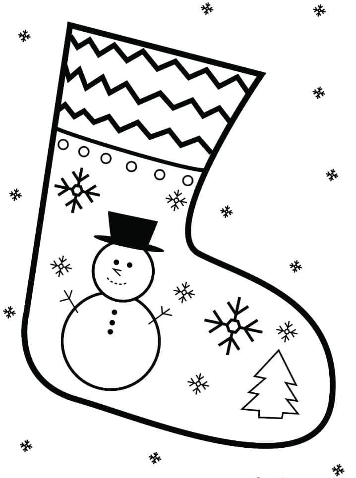 Free printable Christmas Stocking coloring page #216615 from Holidays and Celebrations collection