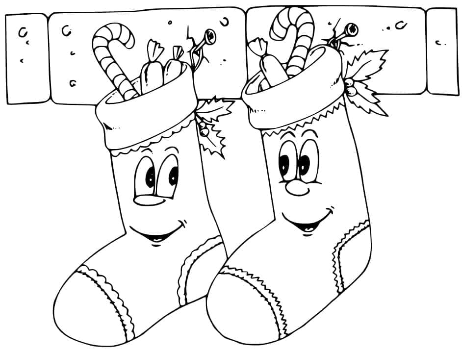 Free printable Christmas Stocking coloring page #216619 from Holidays and Celebrations collection