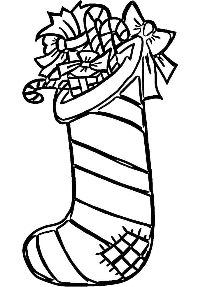 Free printable Christmas Stocking coloring page #216625 from Holidays and Celebrations collection