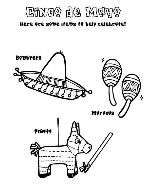 Coloring page: Cinco de Mayo (Holidays and Celebrations) #60006 - Free Printable Coloring Pages