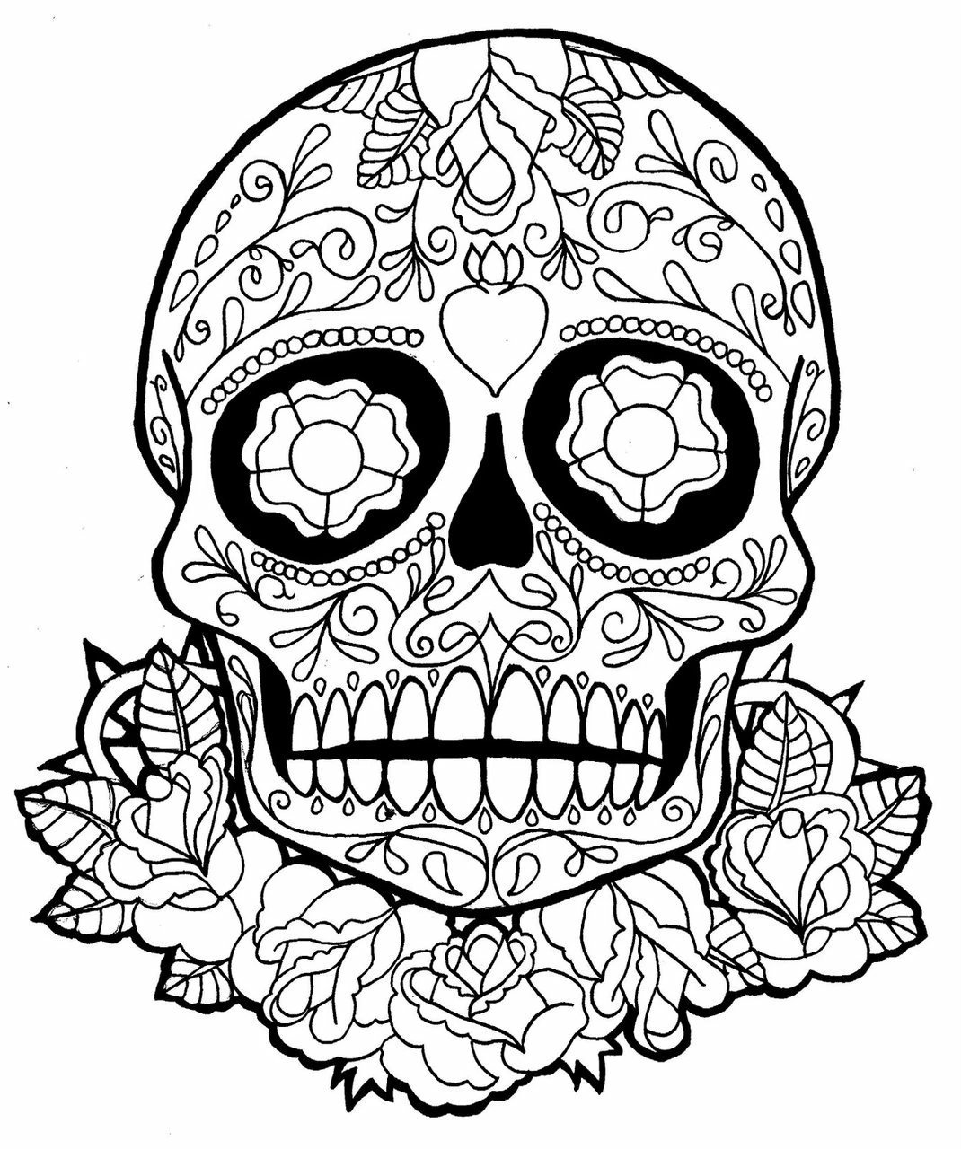 Free printable Day of the Dead coloring page #60144 from Holidays and Celebrations collection Free printable Day of the Dead coloring page #60144 from Holidays and Celebrations collection