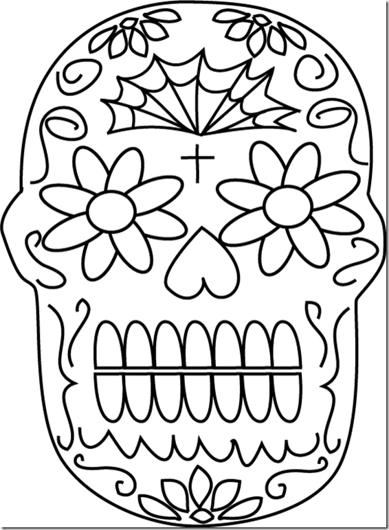 Coloring page: Day of the Dead (Holidays and Celebrations) #60154 - Free Printable Coloring Pages