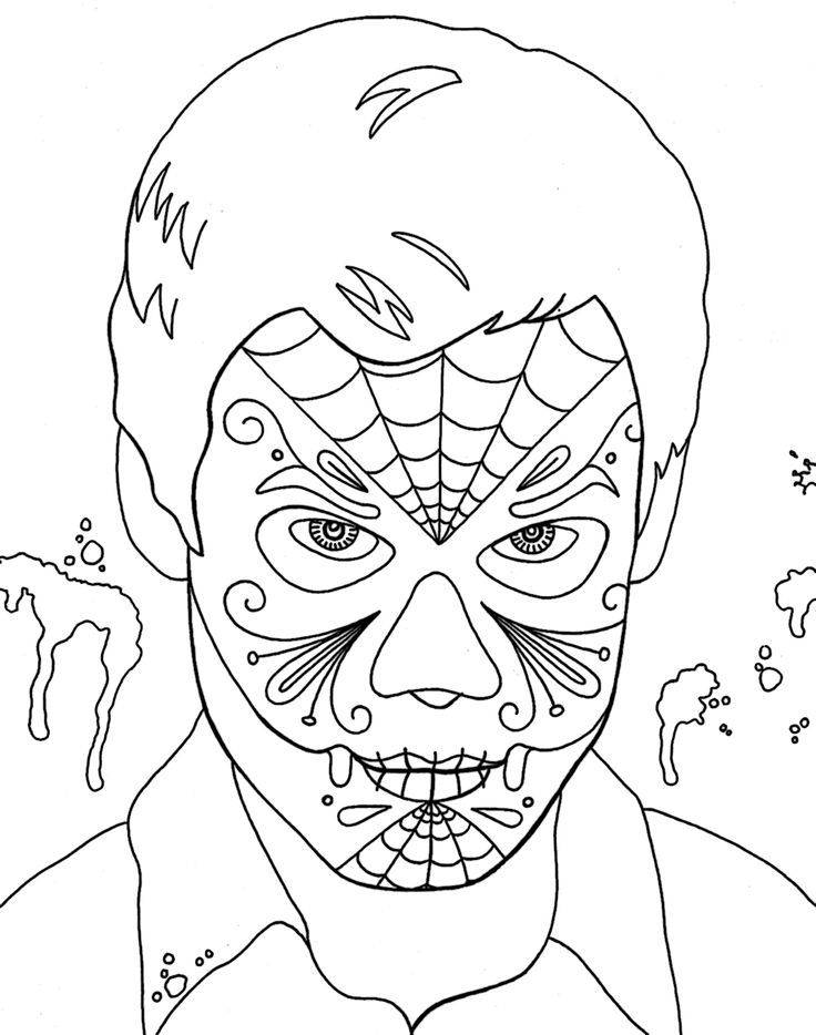Free printable Day of the Dead coloring page #60165 from Holidays and Celebrations collection