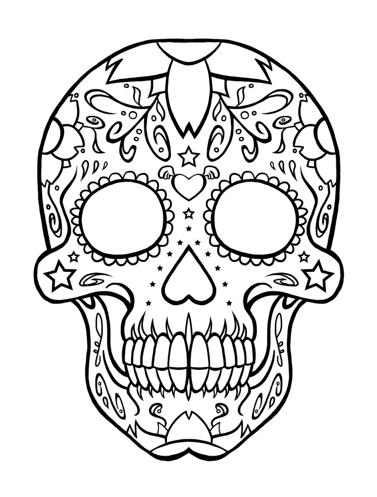 Free printable Day of the Dead coloring page #60186 from Holidays and Celebrations collection