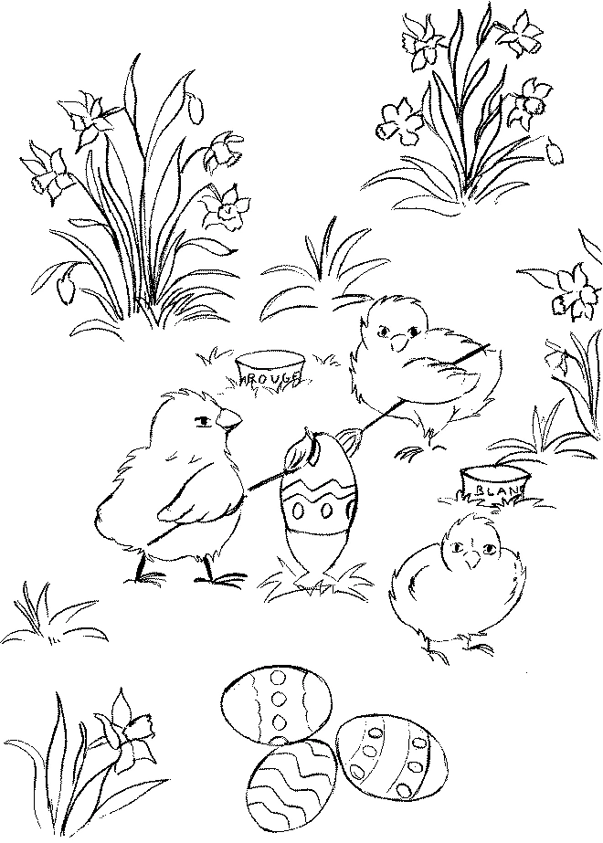Free printable Easter coloring page #54606 from Holidays and Celebrations collection