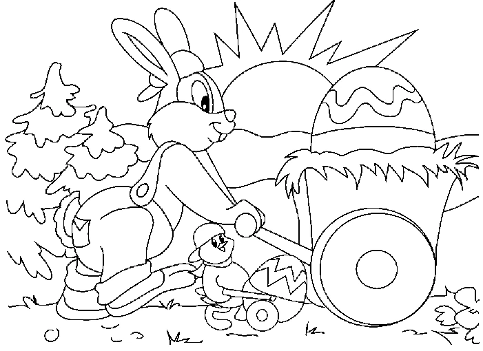 Free printable Easter coloring page #54608 from Holidays and Celebrations collection
