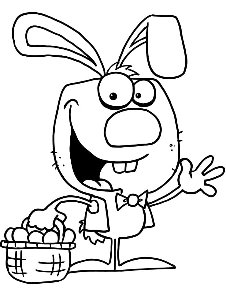 Free printable Easter Bunny coloring page #200621 from Holidays and Celebrations collection