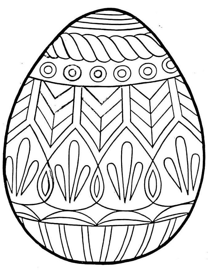 Free printable Easter Egg coloring page #176826 from Holidays and Celebrations collection