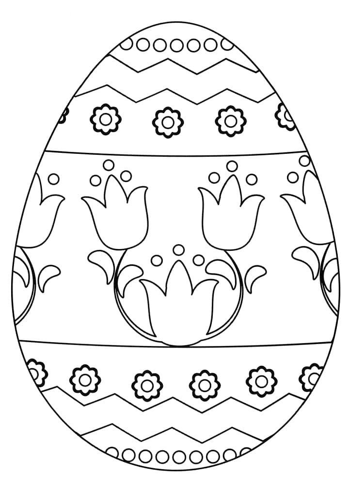 Free printable Easter Egg coloring page #176835 from Holidays and Celebrations collection