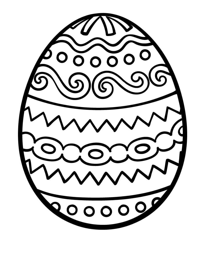 Free printable Easter Egg coloring page #216049 from Holidays and Celebrations collection