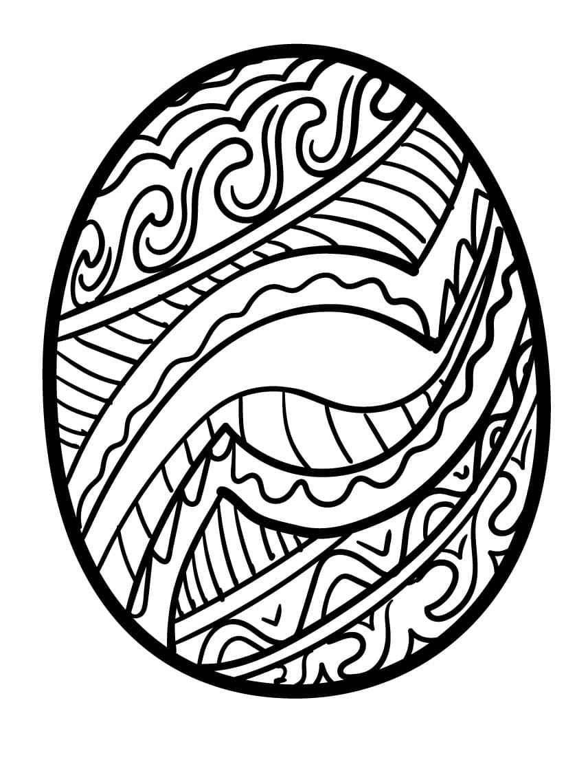 Free printable Easter Egg coloring page #216051 from Holidays and Celebrations collection