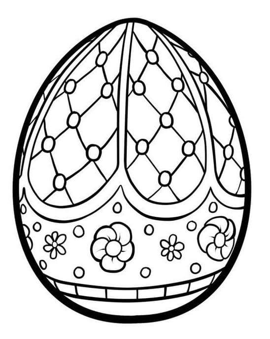 Free printable Easter Egg coloring page #216057 from Holidays and Celebrations collection