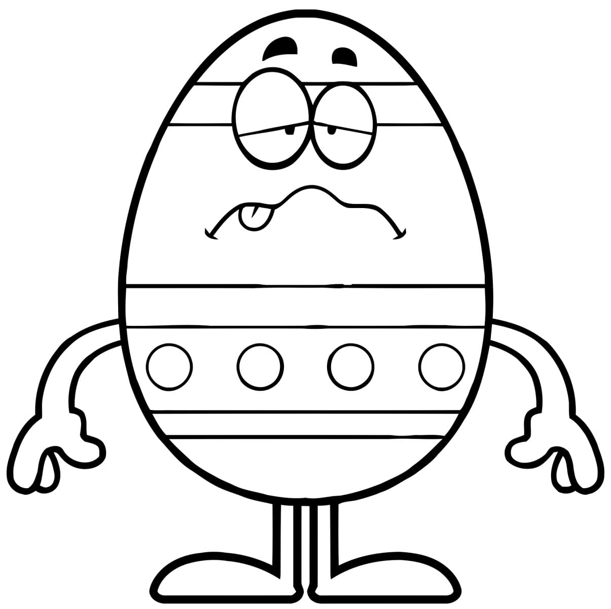 Coloring page: Easter Egg (Holidays and Celebrations) #216058 - Free Printable Coloring Pages