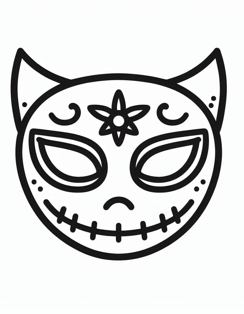 Free printable Halloween Mask coloring page #216426 from Holidays and Celebrations collection