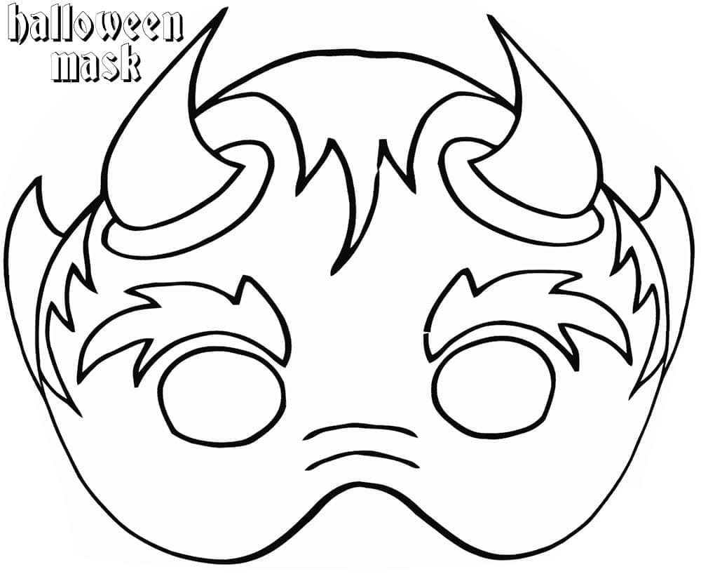 Free printable Halloween Mask coloring page #216448 from Holidays and Celebrations collection