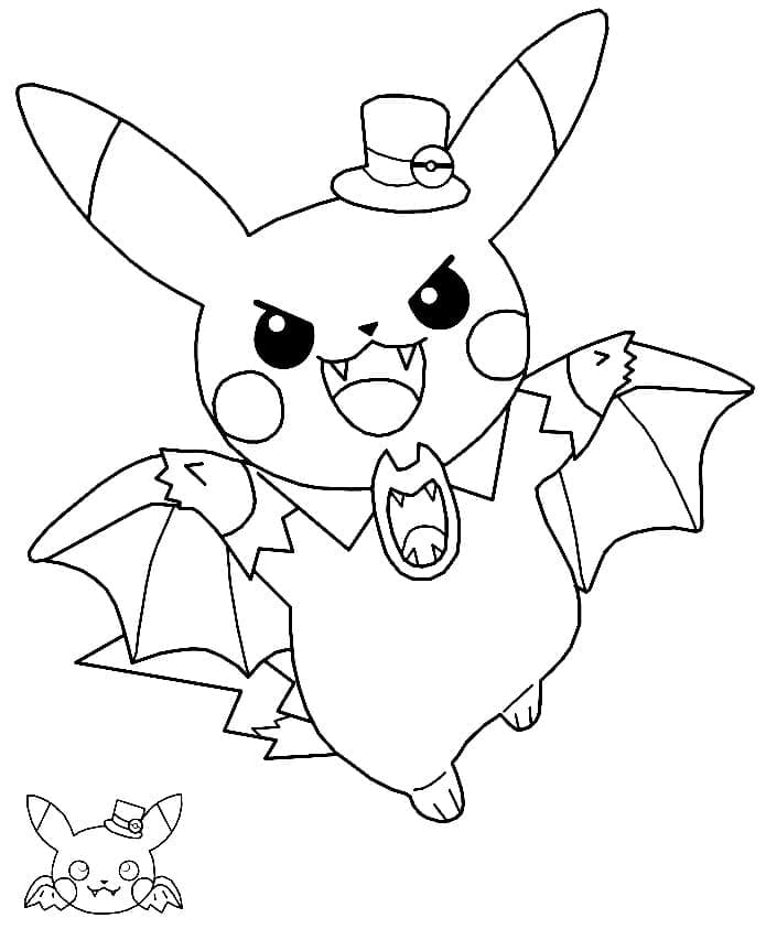 Free printable Halloween Pokemon coloring page #203905 from Holidays and Celebrations collection