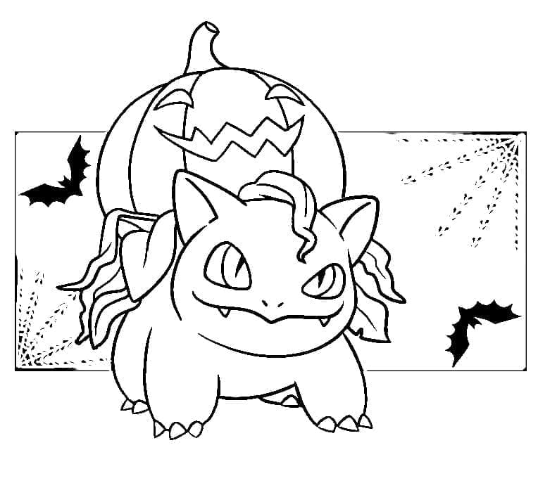 Free printable Halloween Pokemon coloring page #203918 from Holidays and Celebrations collection