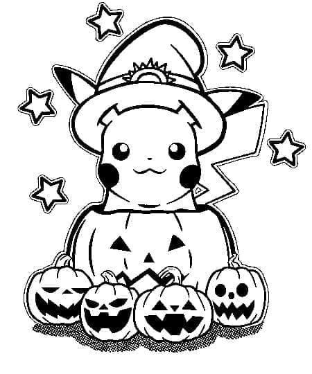 Free printable Halloween Pokemon coloring page #203935 from Holidays and Celebrations collection