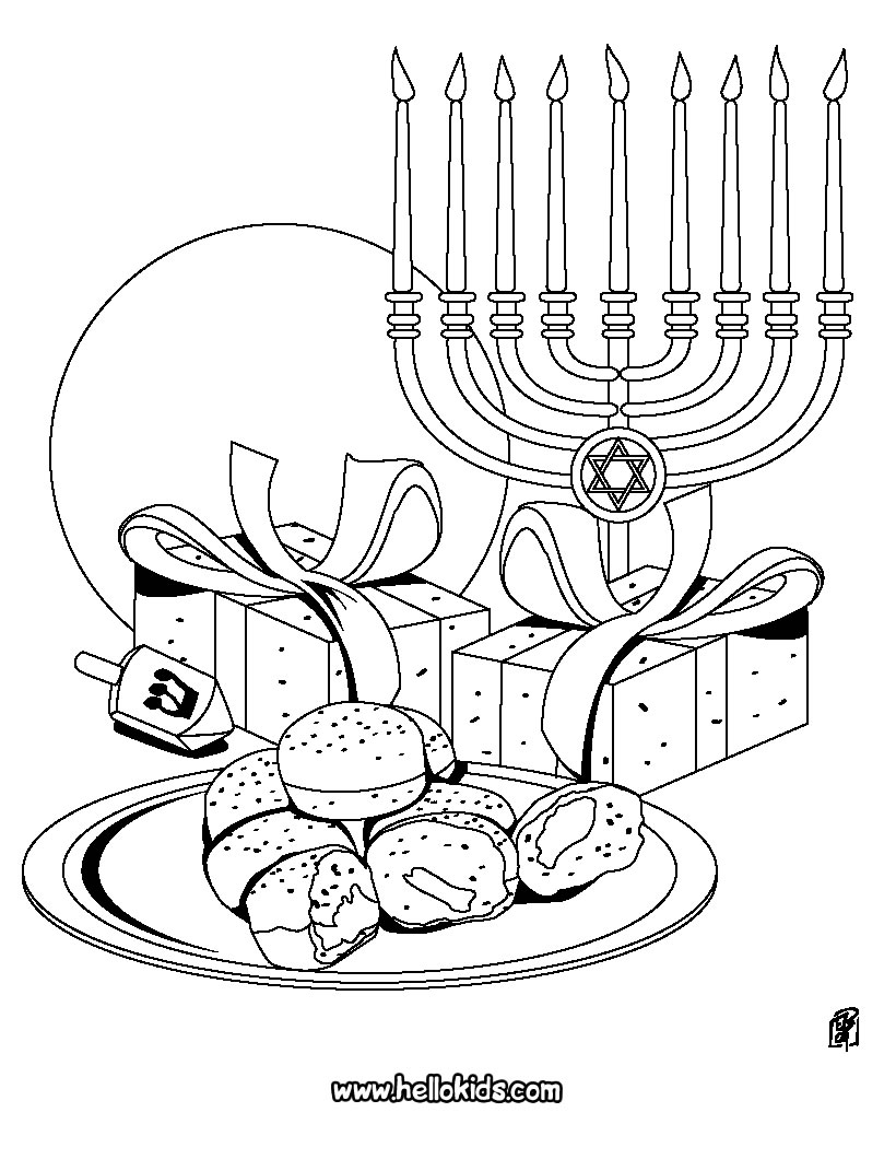 Free printable Hanukkah coloring page #59624 from Holidays and Celebrations collection