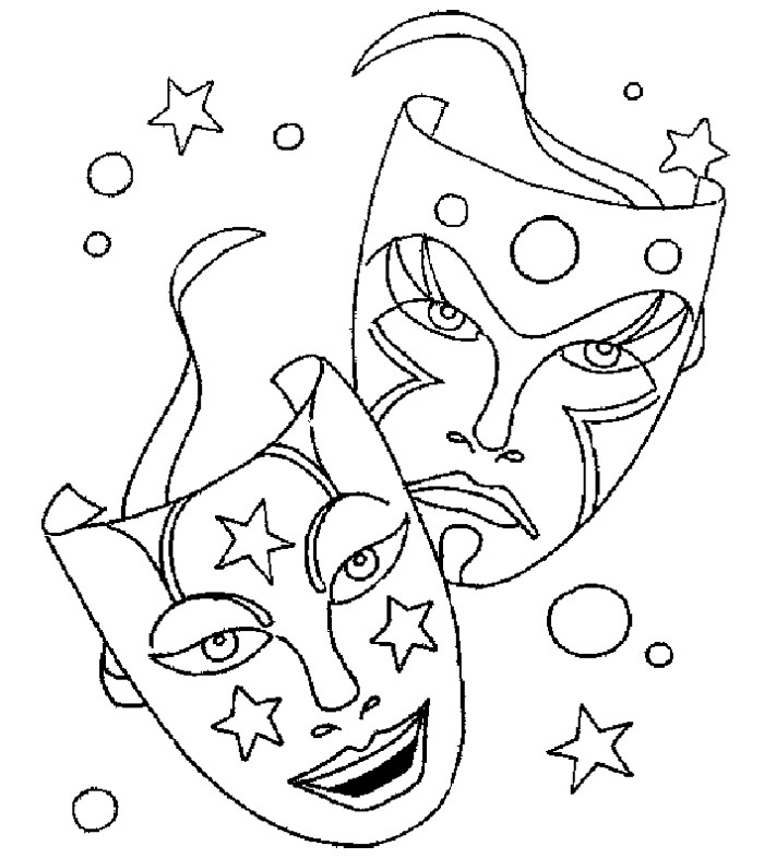 Coloring page: Mardi Gras (Holidays and Celebrations) #60641 - Free Printable Coloring Pages