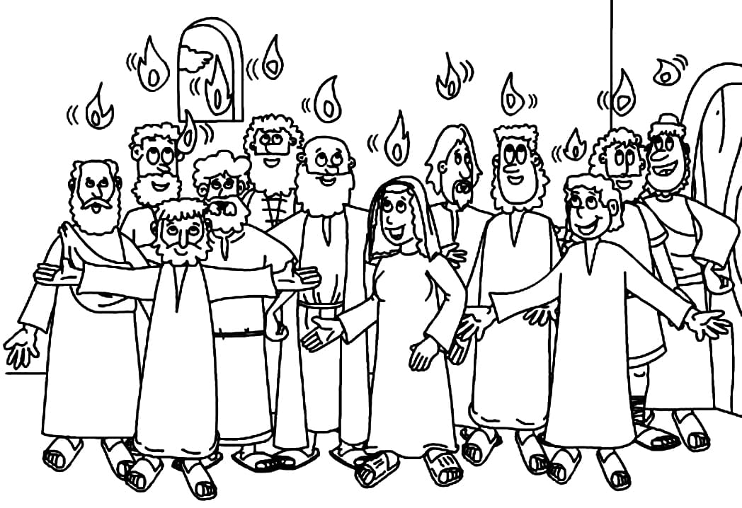 Free printable Pentecost coloring page #181354 from Holidays and Celebrations collection