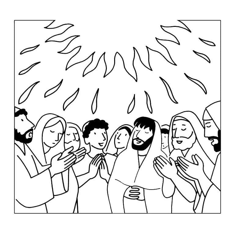 Free printable Pentecost coloring page #181363 from Holidays and Celebrations collection