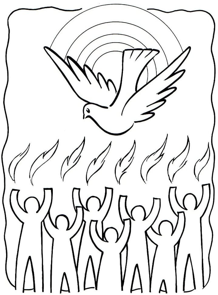 Free printable Pentecost coloring page #181364 from Holidays and Celebrations collection