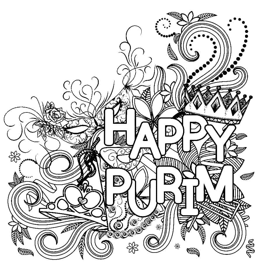 Free printable Purim coloring page #210892 from Holidays and Celebrations collection