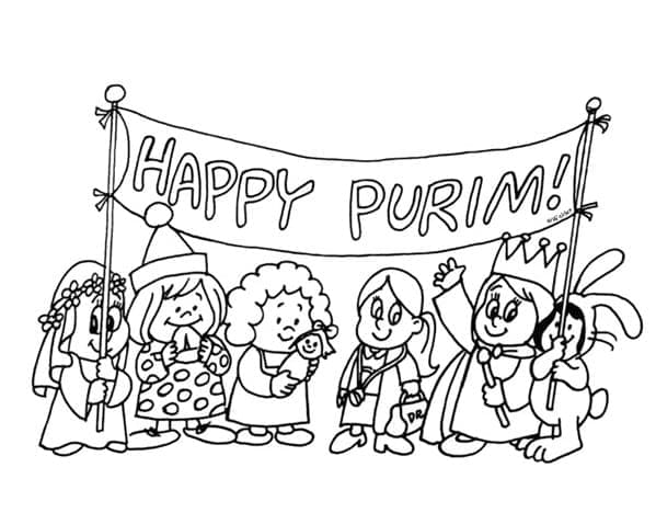 Free printable Purim coloring page #210912 from Holidays and Celebrations collection