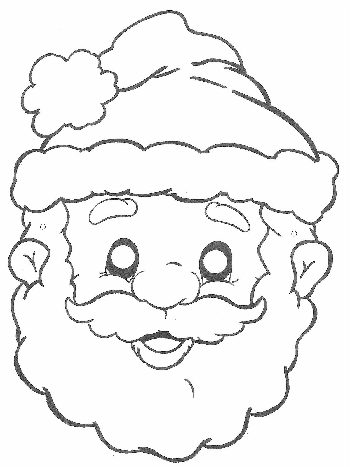Coloring page: Santa Claus (Holidays and Celebrations) #104810 - Free Printable Coloring Pages
