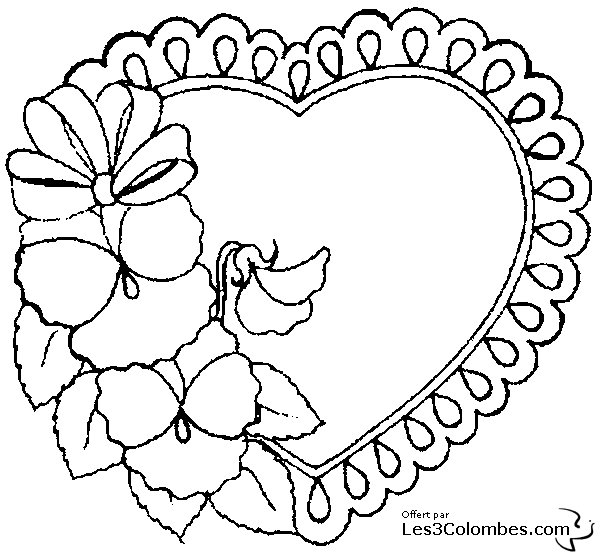 Coloring page: Valentine's Day (Holidays and Celebrations) #54066 - Free Printable Coloring Pages