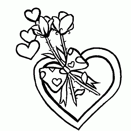 Coloring page: Valentine's Day (Holidays and Celebrations) #54155 - Free Printable Coloring Pages