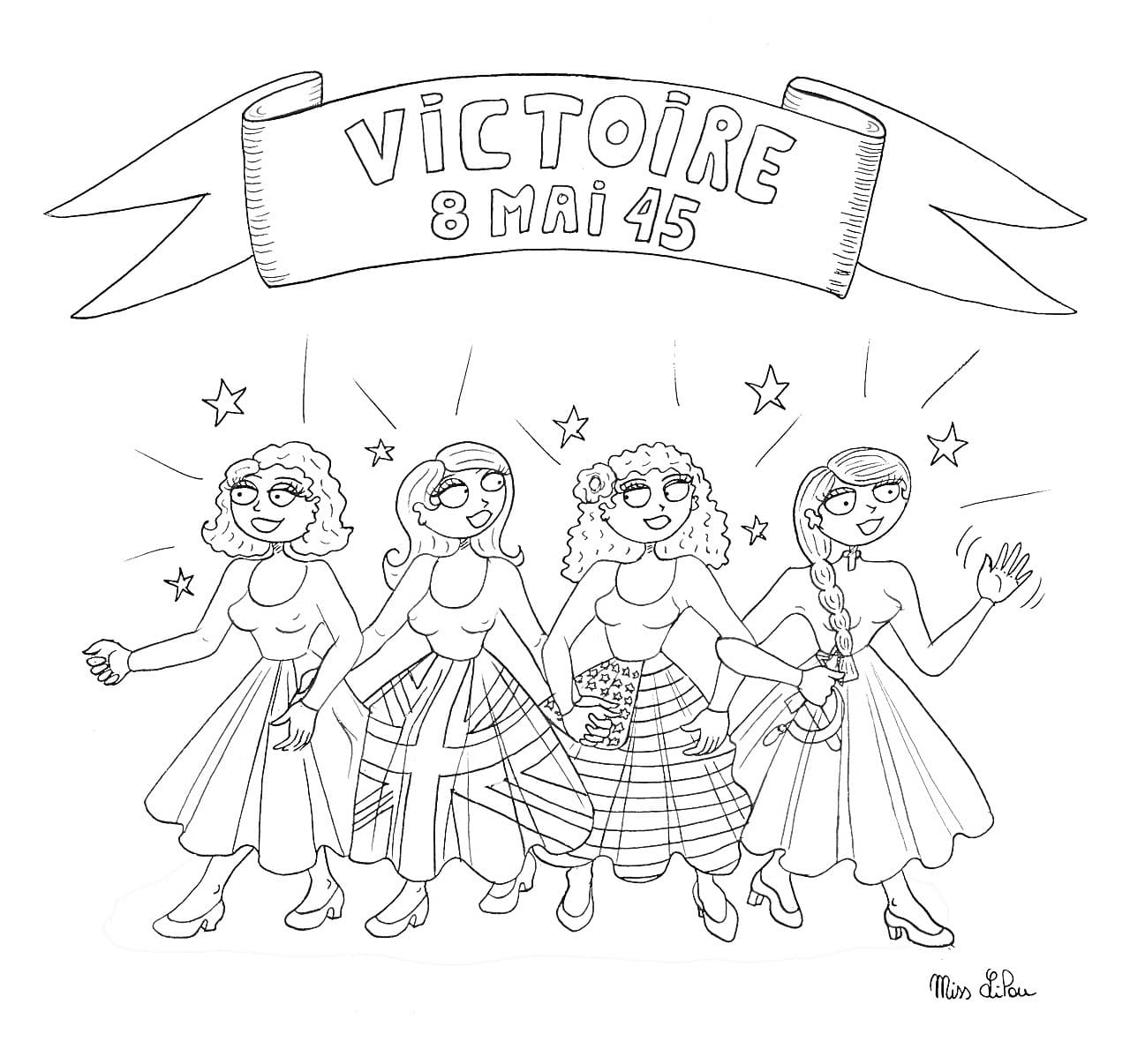 Free printable Victory Day, May 8, 1945 coloring page #181387 from Holidays and Celebrations collection