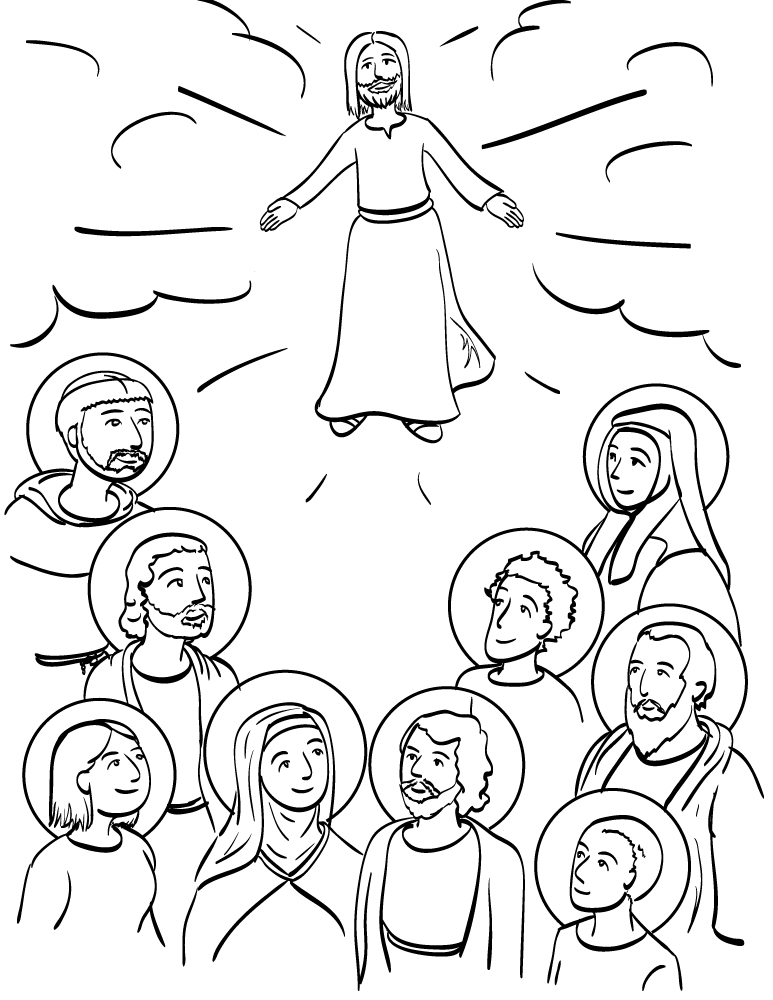 Coloring page: All Saints Day (Holidays and Special occasions) #61257 - Free Printable Coloring Pages