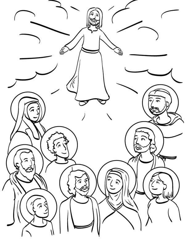 Coloring page: All Saints Day (Holidays and Special occasions) #61271 - Free Printable Coloring Pages