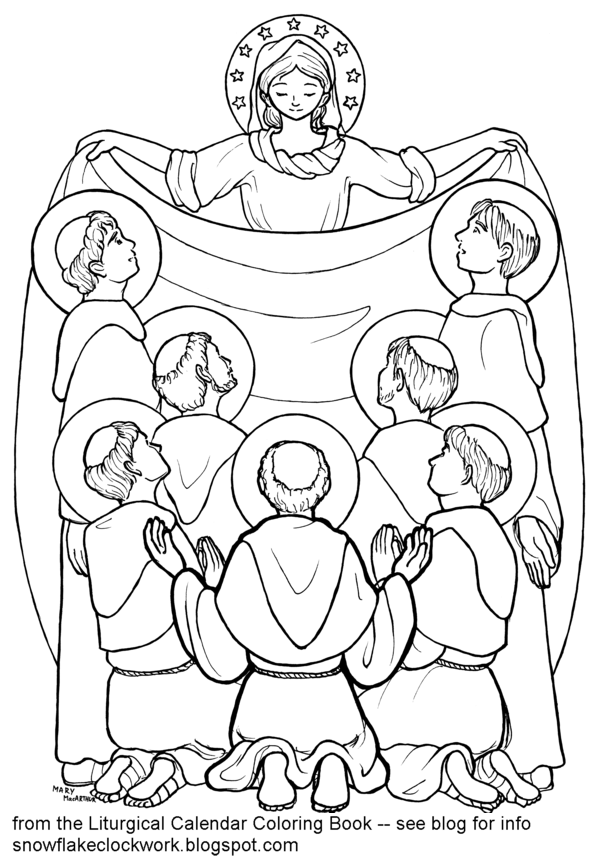 Coloring page: All Saints Day (Holidays and Special occasions) #61281 - Free Printable Coloring Pages