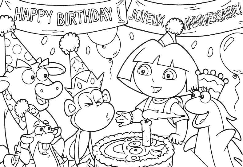 Coloring page: Anniversary (Holidays and Special occasions) #57189 - Free Printable Coloring Pages