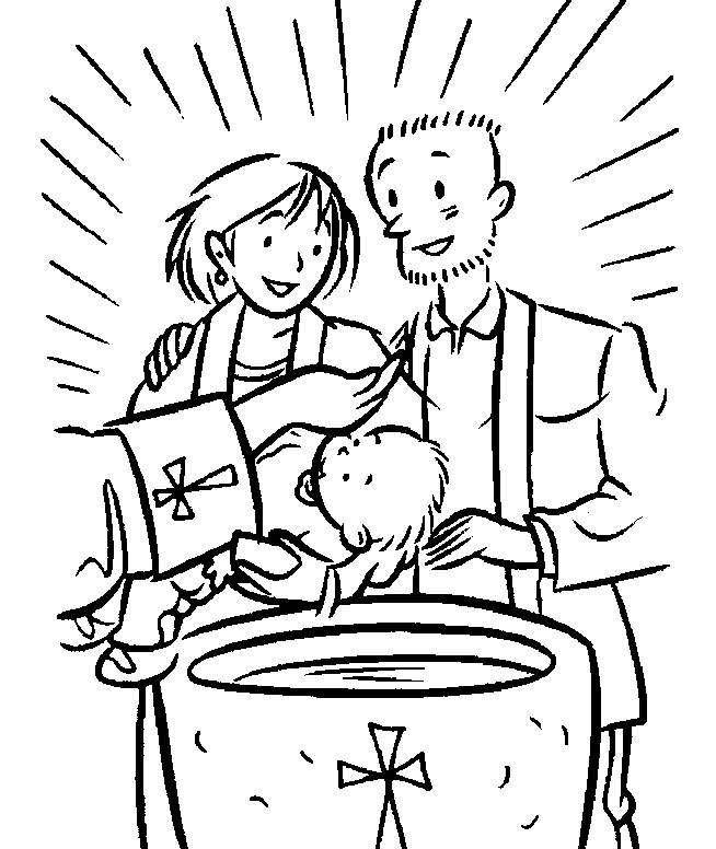 Free Printable Baptism Coloring Pages