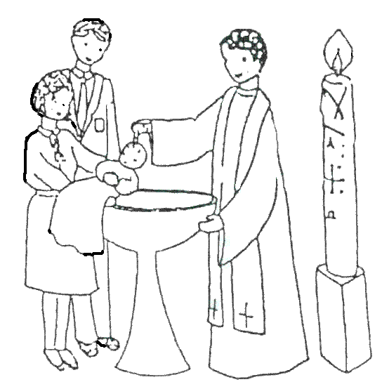 Coloring page: Baptism (Holidays and Special occasions) #57466 - Free Printable Coloring Pages