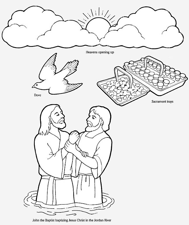 Coloring page: Baptism (Holidays and Special occasions) #57490 - Free Printable Coloring Pages
