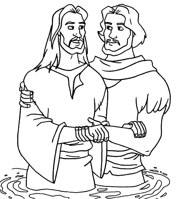 Coloring page: Baptism (Holidays and Special occasions) #57497 - Free Printable Coloring Pages