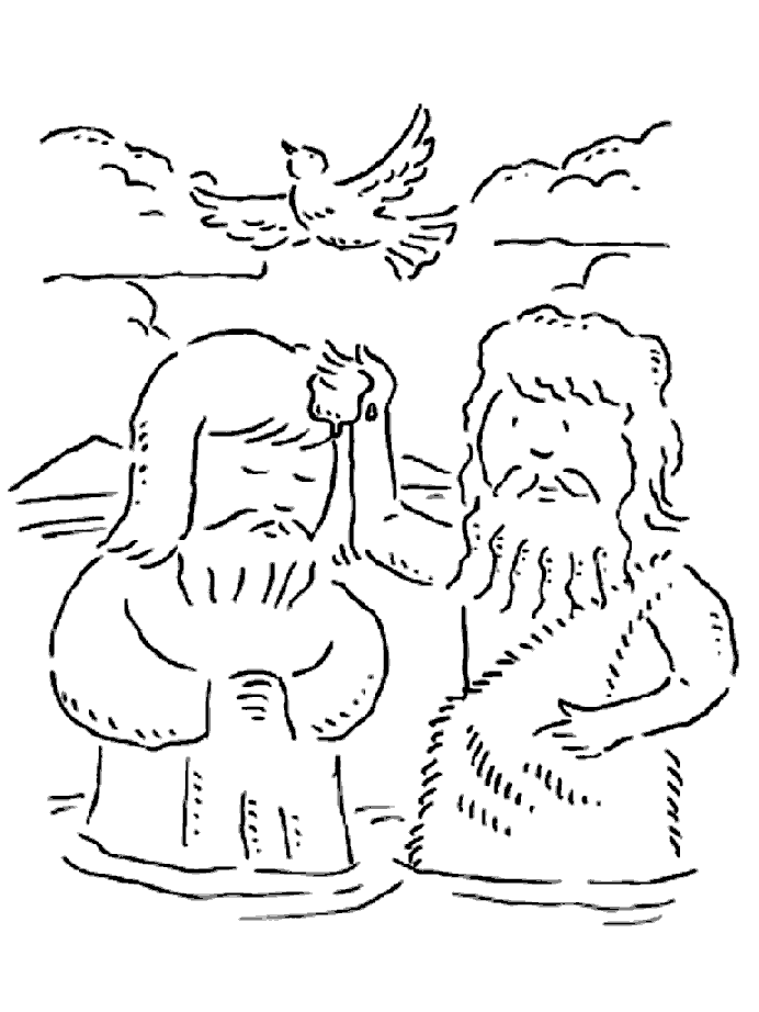 Coloring page: Baptism (Holidays and Special occasions) #57503 - Free Printable Coloring Pages