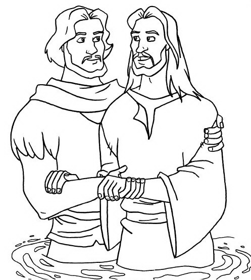 Coloring page: Baptism (Holidays and Special occasions) #57505 - Free Printable Coloring Pages