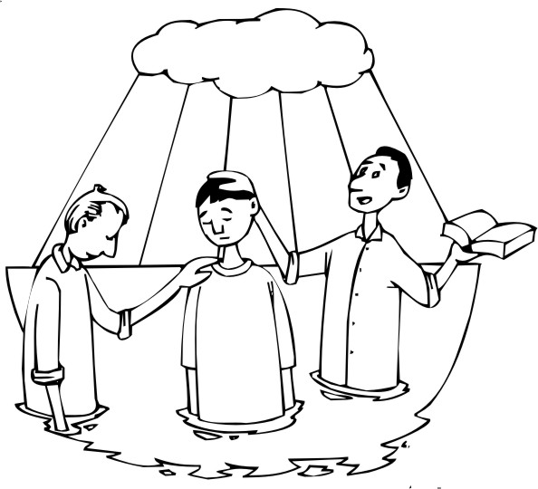 Coloring page: Baptism (Holidays and Special occasions) #57508 - Free Printable Coloring Pages