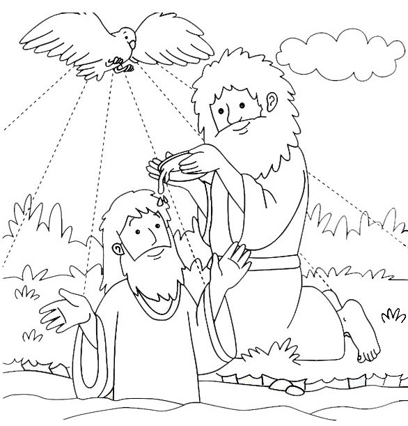 Coloring page: Baptism (Holidays and Special occasions) #57531 - Free Printable Coloring Pages