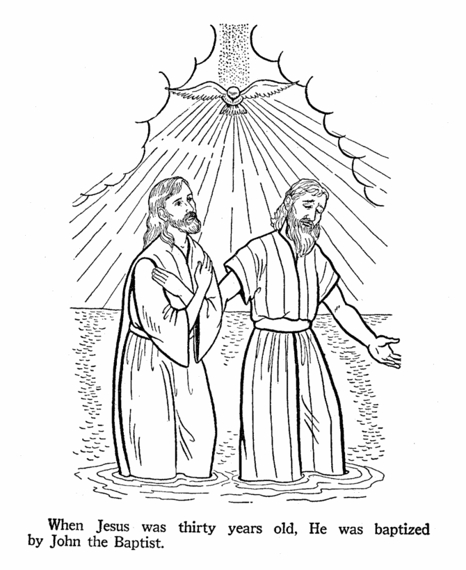 Coloring page: Baptism (Holidays and Special occasions) #57545 - Free Printable Coloring Pages