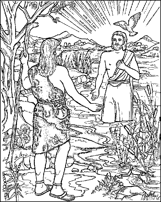 Coloring page: Baptism (Holidays and Special occasions) #57547 - Free Printable Coloring Pages