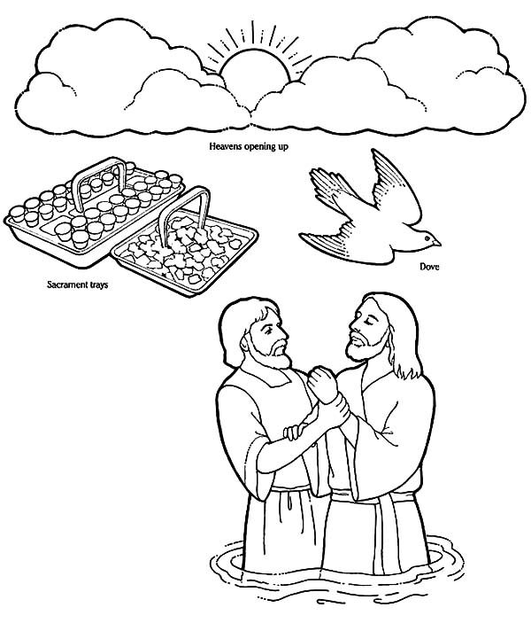 Coloring page: Baptism (Holidays and Special occasions) #57549 - Free Printable Coloring Pages