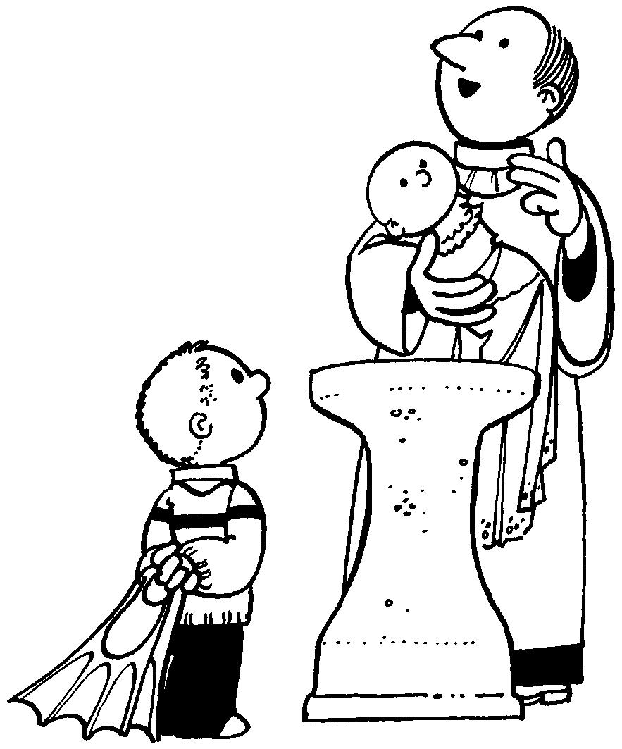 Coloring page: Baptism (Holidays and Special occasions) #57558 - Free Printable Coloring Pages