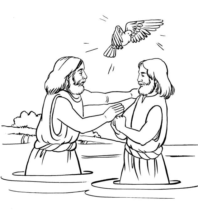 Coloring page: Baptism (Holidays and Special occasions) #57561 - Free Printable Coloring Pages